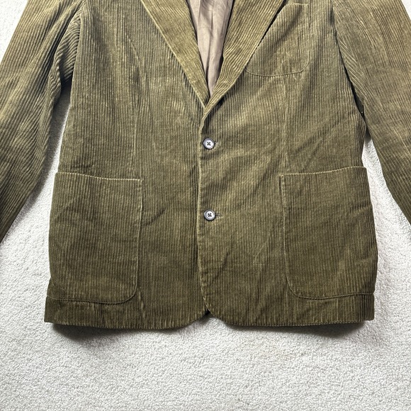 J Crew Oarsman Corduroy Blazer Men's Medium Brown Jacket Sport Coat Preppy - Picture 3 of 13